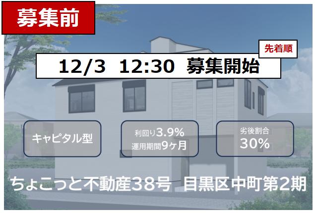 ちょこっと不動産38号 目黒区中町第2期